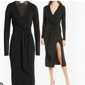 NWT Good American Shimmer Wrap Dress Size 0